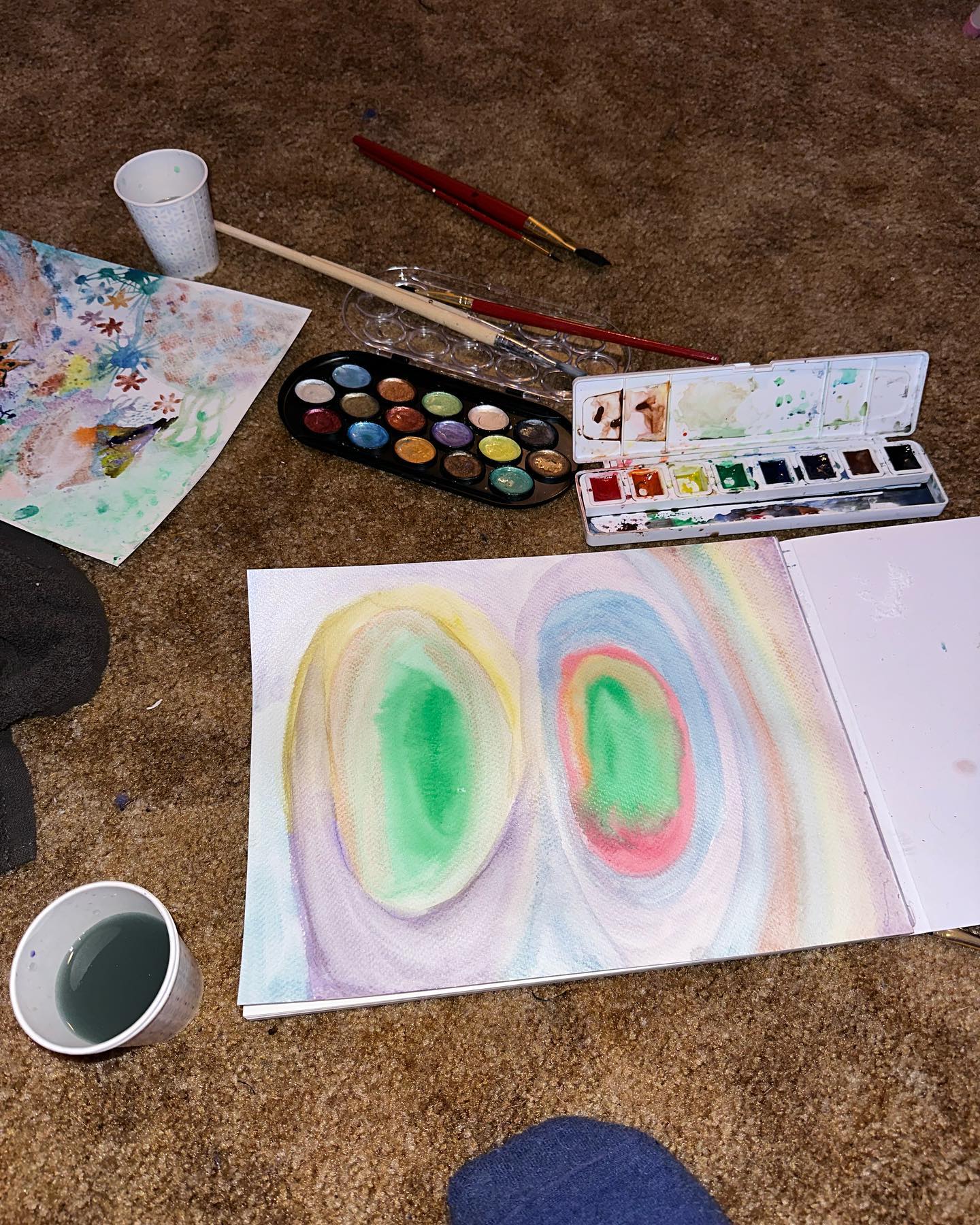 Watercolor circles